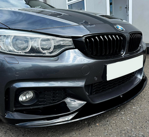 BMW 4 Series (F32) M Performance Front Bumper Spoiler Lip - Gloss Black
