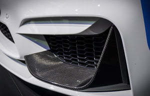 BMW M F8X Front Upper Side Aero Splitter Set Only (2pcs) - Carbon Fiber