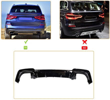 Load image into Gallery viewer, BMW X3 (G01) MP Style Rear Bumper Diffuser - Gloss Black