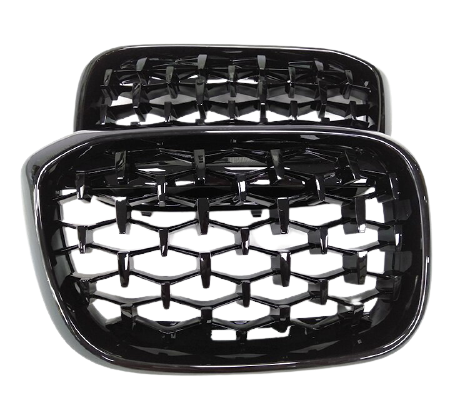 BMW X3/X4 (G01/G02) G20 Diamond Style Front Bumper Grille - Full Black