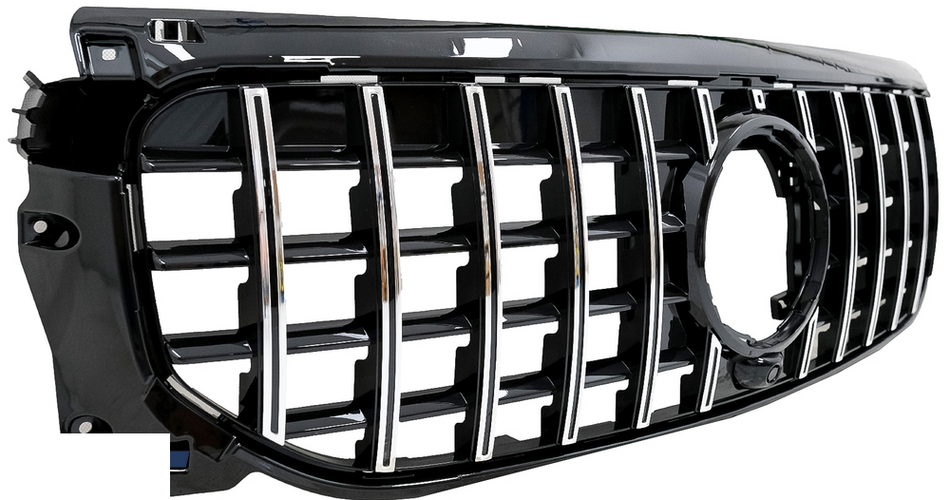 Mercedes GLB-Class (X247) Panamericana GT Style Front Bumper Grille - Chrome