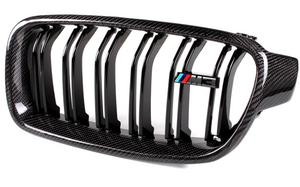 BMW 3 Series (F30) M Performance Dual Slat Front Bumper Grille - Carbon