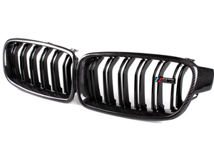 BMW 3 Series (F30) M Performance Dual Slat Front Bumper Grille - Carbon