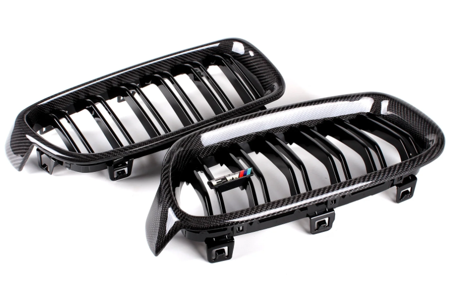 BMW 3 Series (F30) M Performance Dual Slat Front Bumper Grille - Carbon