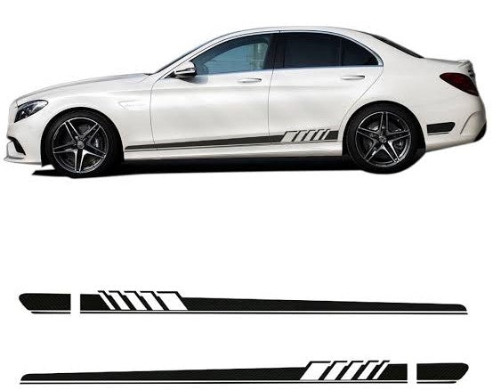 Mercedes C-Class Sedan (W205) AMG Stripe Style Full Body Decal Set