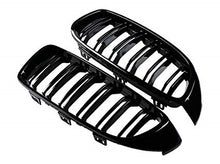 Load image into Gallery viewer, BMW M3/M4 (F8X) M Style Double Slat Front Bumper Grille - Gloss Black