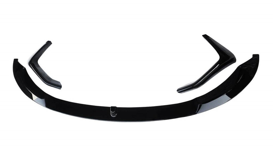 BMW M3/M4 (F8X) MP Style Front Spoiler Lip & Splitter Set (3pcs) - Gloss Black