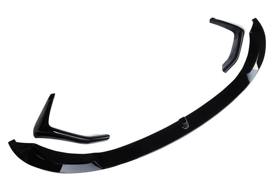 BMW M3/M4 (F8X) MP Style Front Spoiler Lip & Splitter Set (3pcs) - Gloss Black