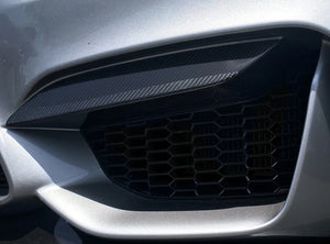BMW M3/M4 (F8X) Front Bumper Upper Splitter Set - Carbon