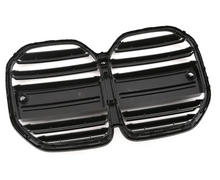 Load image into Gallery viewer, BMW 4 Series (G22) M4 Style Dual Slat Front Bumper Grille - Gloss Black