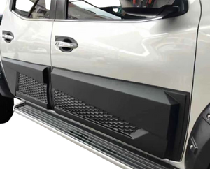Nissan Navara Pickup (NP300) Modified Body Door Cladding Molding Set - Matt Black