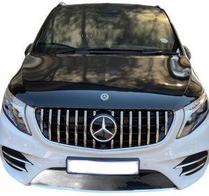 Mercedes V-Class (W447) Front Panamericana GT Style Grille - Chrome