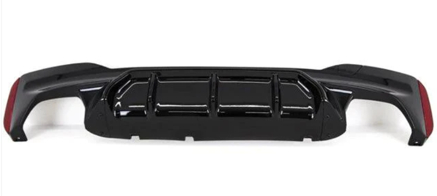 BMW 5 Series (G30) Pre-LCI M5 Style Rear Bumper Diffuser - Gloss Black