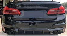 Load image into Gallery viewer, BMW 5 Series (G30) Pre-LCI M5 Style Rear Bumper Diffuser - Gloss Black