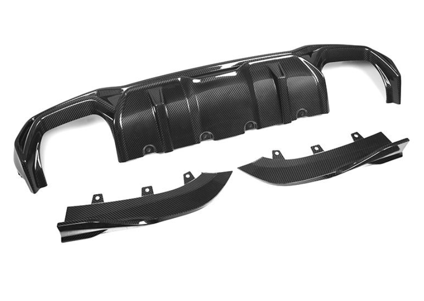 BMW 4 Series (G22) Sooqoo Style Rear Bumper Diffuser - Carbon