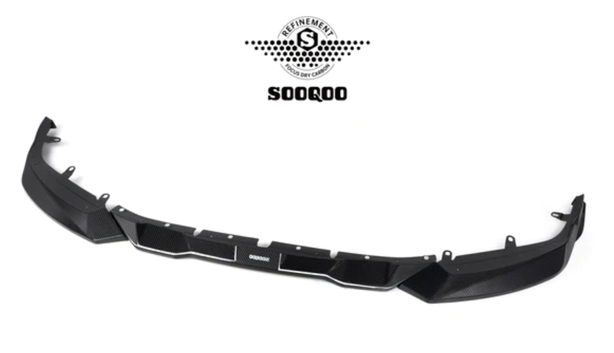 BMW M2 (G87) Sooqoo Front Bumper Spoiler Lip - Carbon (3pcs)