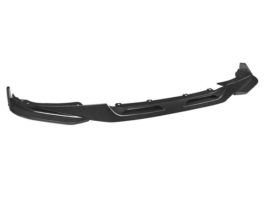 BMW 4 Series (G22) Sooqoo Style Front Bumper Spoiler Lip - Carbon (3pc)