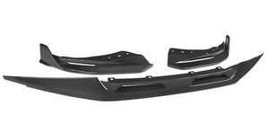 BMW 4 Series (G22) Sooqoo Style Front Bumper Spoiler Lip - Carbon (3pc)