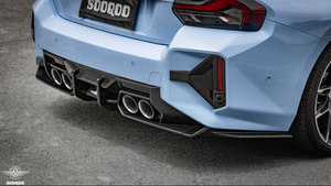 BMW M2 (G87) Sooqoo Rear Bumper Diffuser - Carbon (3pcs)