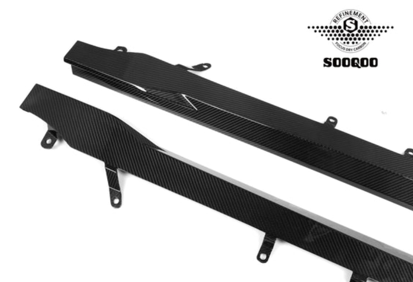 BMW M2 (G87) Sooqoo Side Skirt Extension Set- Carbon