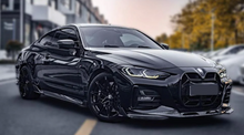 Load image into Gallery viewer, BMW 4 Series (G22) Sooqoo Style Front Bumper Spoiler Lip - Carbon (3pc)