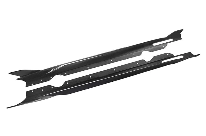 BMW 4 Series (G22) Sooqoo Style Side Skirt Extension Set - Carbon