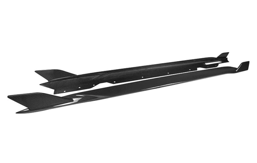 BMW 4 Series (G22) Sooqoo Style Side Skirt Extension Set - Carbon