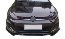 Load image into Gallery viewer, VW Golf 7/7.5 (MK VII) Maxton Style Front Spoiler Lip (3pcs) - Gloss Black