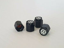 Load image into Gallery viewer, VW Tire Valve Dust Caps – Black