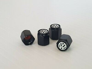 VW Tire Valve Dust Caps – Black