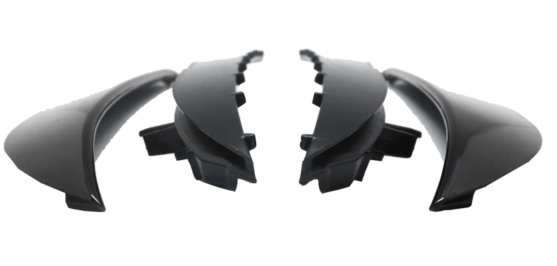 Mercedes-Benz Facelift CLA AMG Style Rear Aero Fin Canard Flicks (2pcs) - Gloss Black