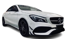 Load image into Gallery viewer, Mercedes-Benz Facelift CLA AMG Style Front Aero Canards Kit (6pcs) - Gloss Black