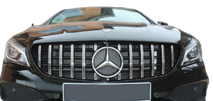 Mercedes CLA-Class (W117) Panamericana GT Style Front Bumper Grille - Chrome
