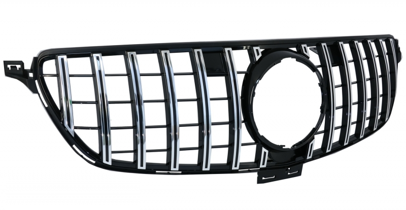 Mercedes GLE-Class SUV (W166) Panamericana GT Style Front Bumper Grille - Chrome