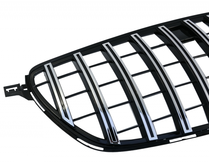 Mercedes GLE-Class SUV (W166) Panamericana GT Style Front Bumper Grille - Chrome