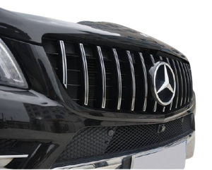 Mercedes GLE-Class SUV (W166) Panamericana GT Style Front Bumper Grille - Chrome