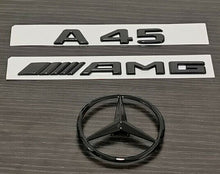 Load image into Gallery viewer, Mercedes A-Class (W176) A45 AMG Replacement Boot Badge Set - Gloss Black