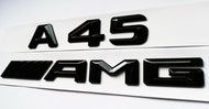 Mercedes A-Class (W176) A45 AMG Replacement Boot Badge Set - Gloss Black