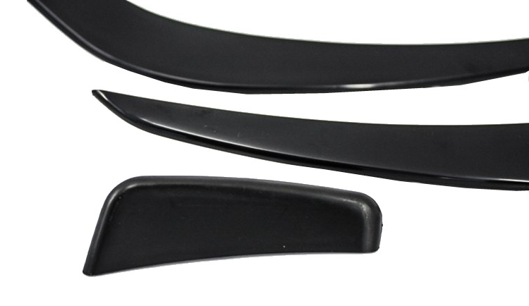 Mercedes A-Class (W176) A45 AMG Style Front Aero Canards Kit (6pcs) - Gloss Black