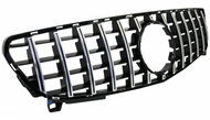 Mercedes A-Class (W176) Panamericana GT Style Front Bumper Grille - Chrome