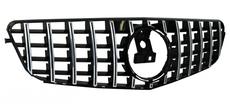 Mercedes C-Class (W204) Panamericana GT Style Front Bumper Grille - Chrome