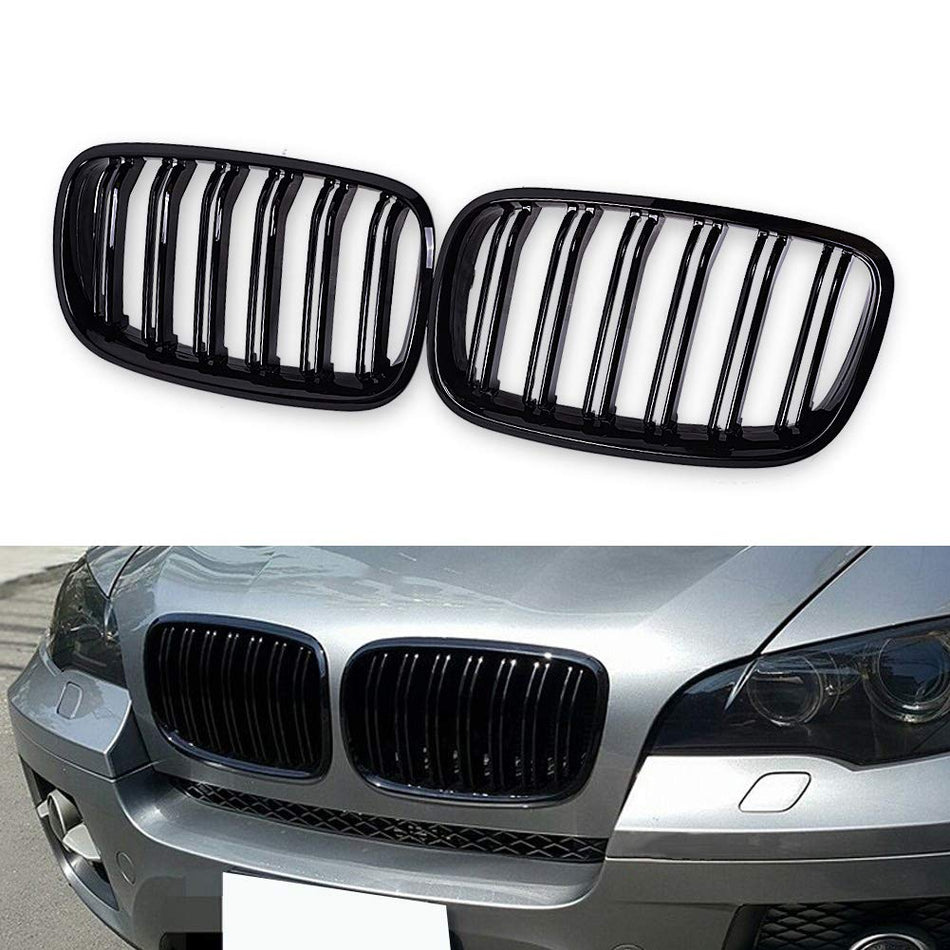 BMW X6 (E71) Double Slat Grille - Gloss Black