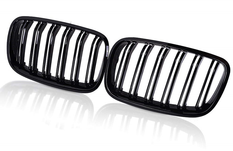 BMW X6 (E71) Double Slat Grille - Gloss Black