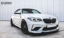 Load image into Gallery viewer, BMW M2 (F87) Competition Zaero Design EVO-S Front Spoiler Lip - Gloss Black