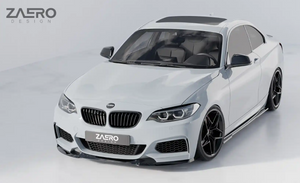 BMW 2 Series (F22) Zaero Design EVO-1 Front Spoiler Lip - Gloss Black